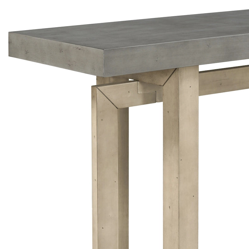 Minimalist Extra Long Entryway Table with Wood Top