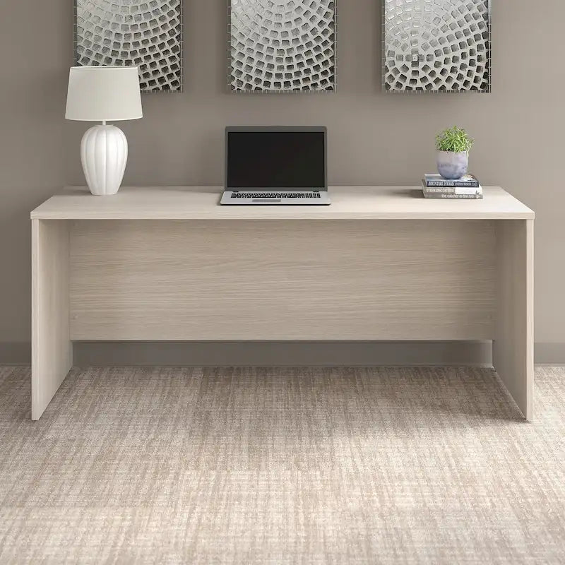 72W x 24D Credenza Desk for Home Office