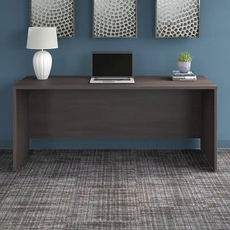 72W x 24D Credenza Desk for Home Office