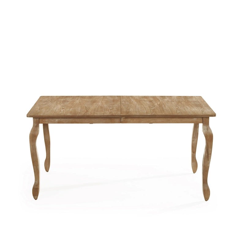 French Country Expandable Dining Table with Butterfly Leaf & Cabriole Legs