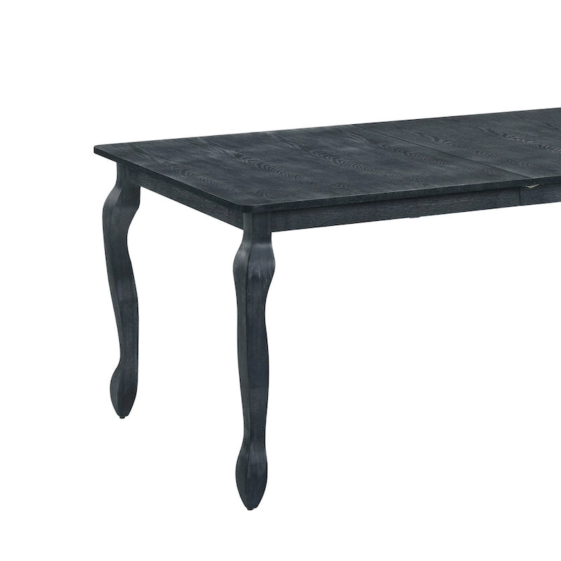 French Country Expandable Dining Table with Butterfly Leaf & Cabriole Legs