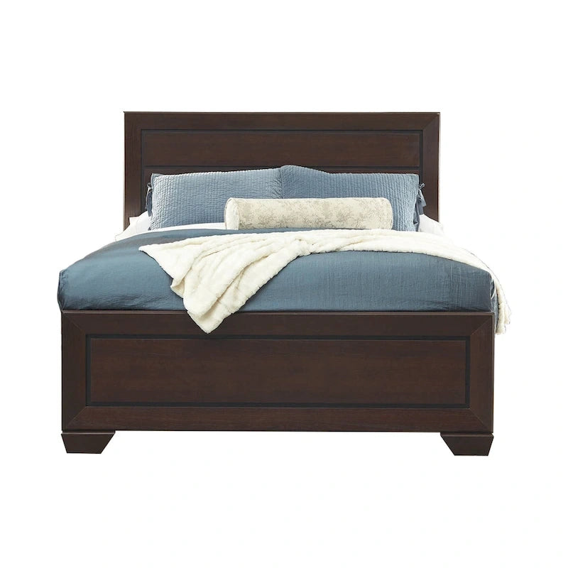 Dark Cocoa 2-Piece Panel Bedroom Set with Chest