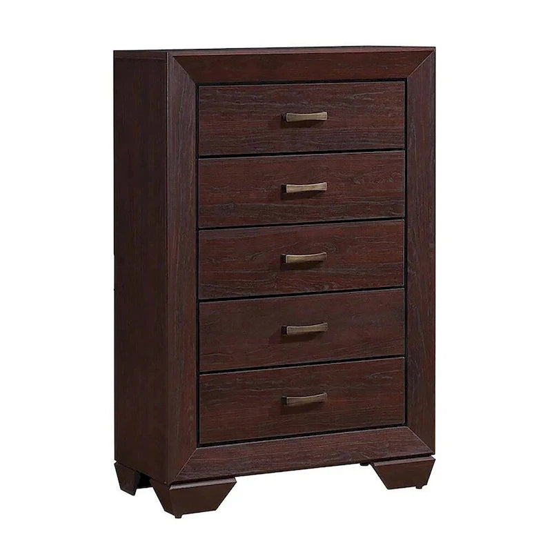 Dark Cocoa 2-Piece Panel Bedroom Set with Chest