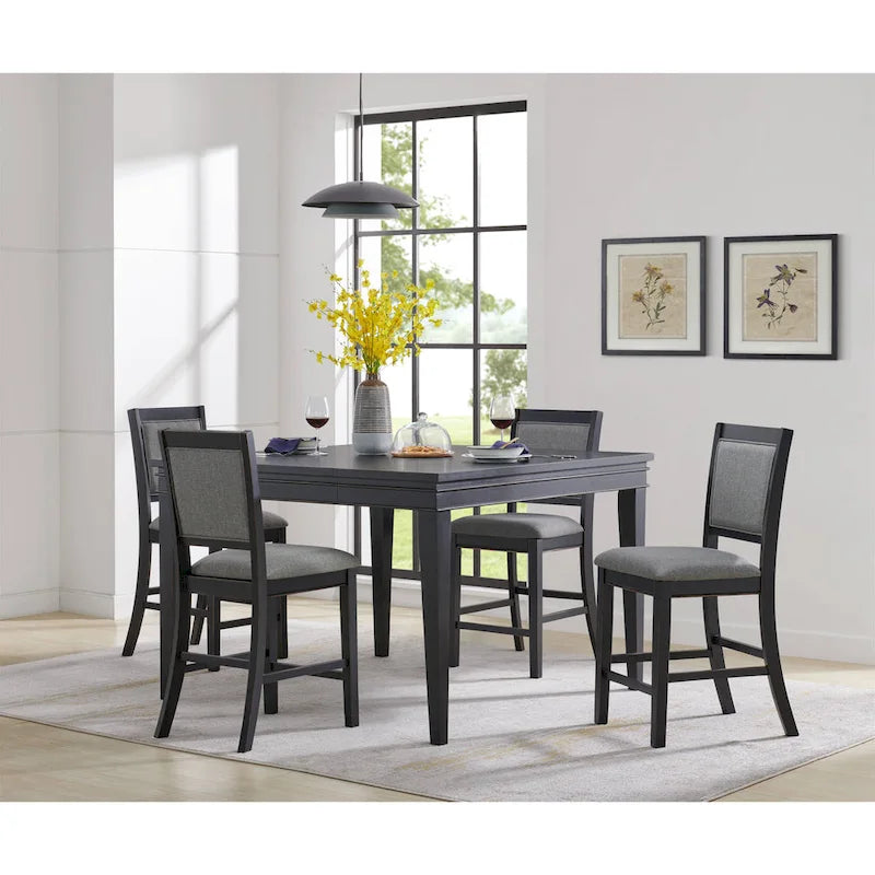 Coastal Counter Height Extendable Dining Table with Leaf