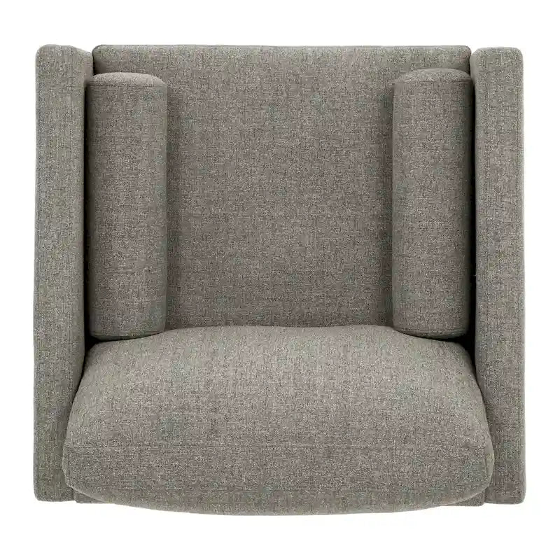 Mid-Century Tapered Leg Armchair with Roll Pillows