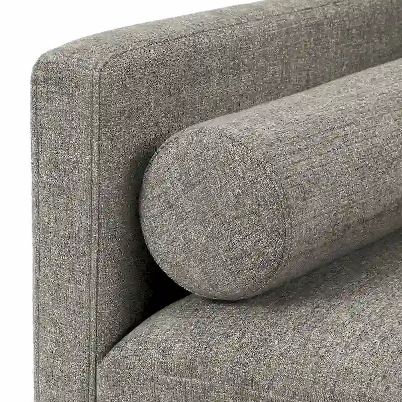 Mid-Century Tapered Leg Armchair with Roll Pillows