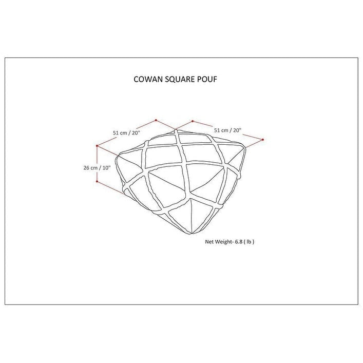 Woodley Square Pouf