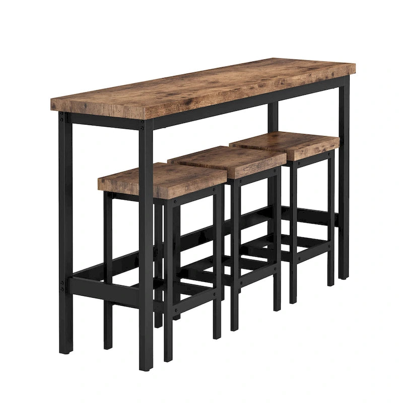 Counter Height Extra Long Dining Table Set