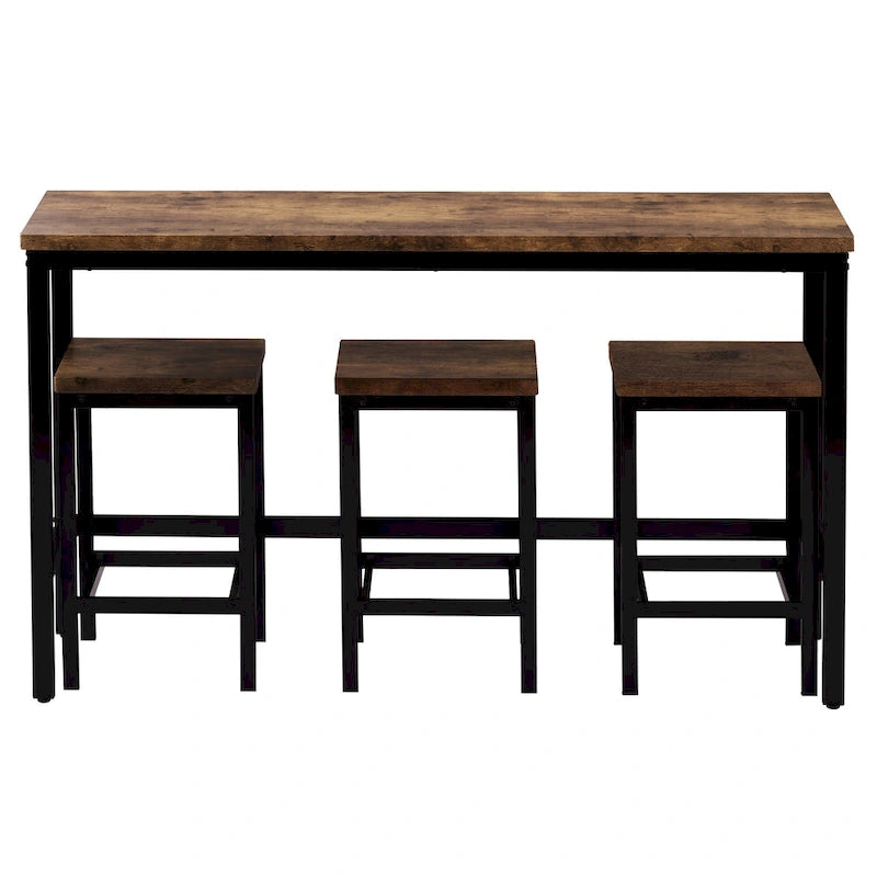 Counter Height Extra Long Dining Table Set