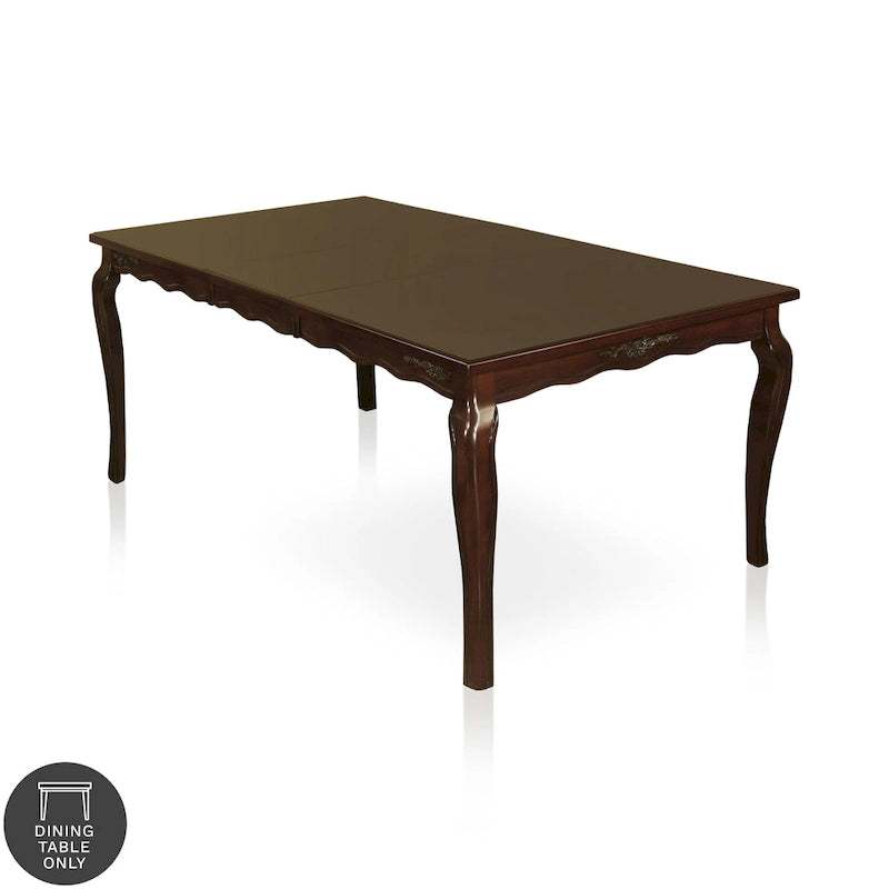 Traditional Dark Walnut Dining Table (60" / 78")