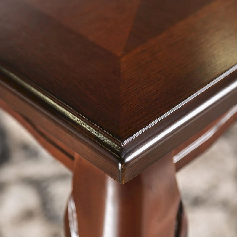 Traditional Dark Walnut Dining Table (60" / 78")
