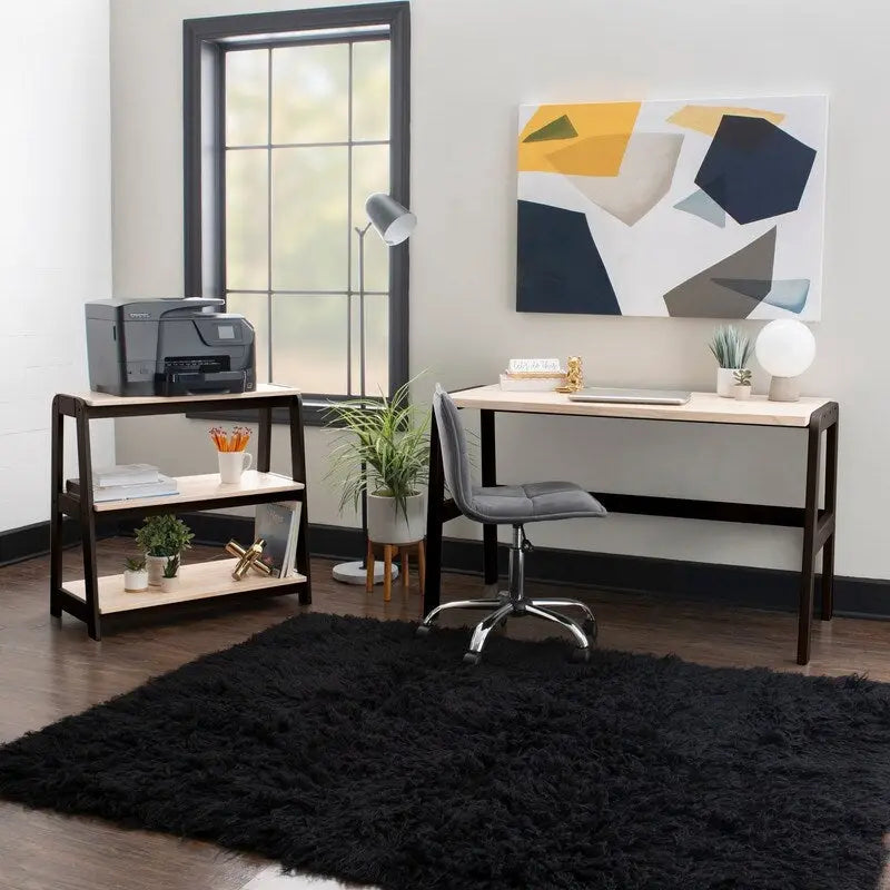 Mulligan Natural Wood Top Desk