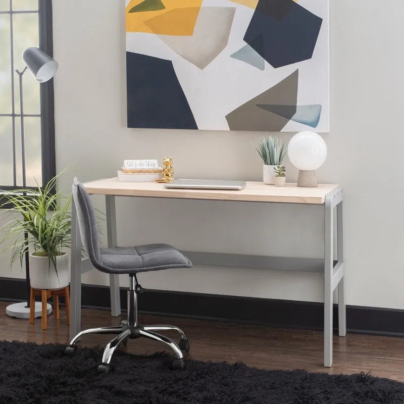 Mulligan Natural Wood Top Desk