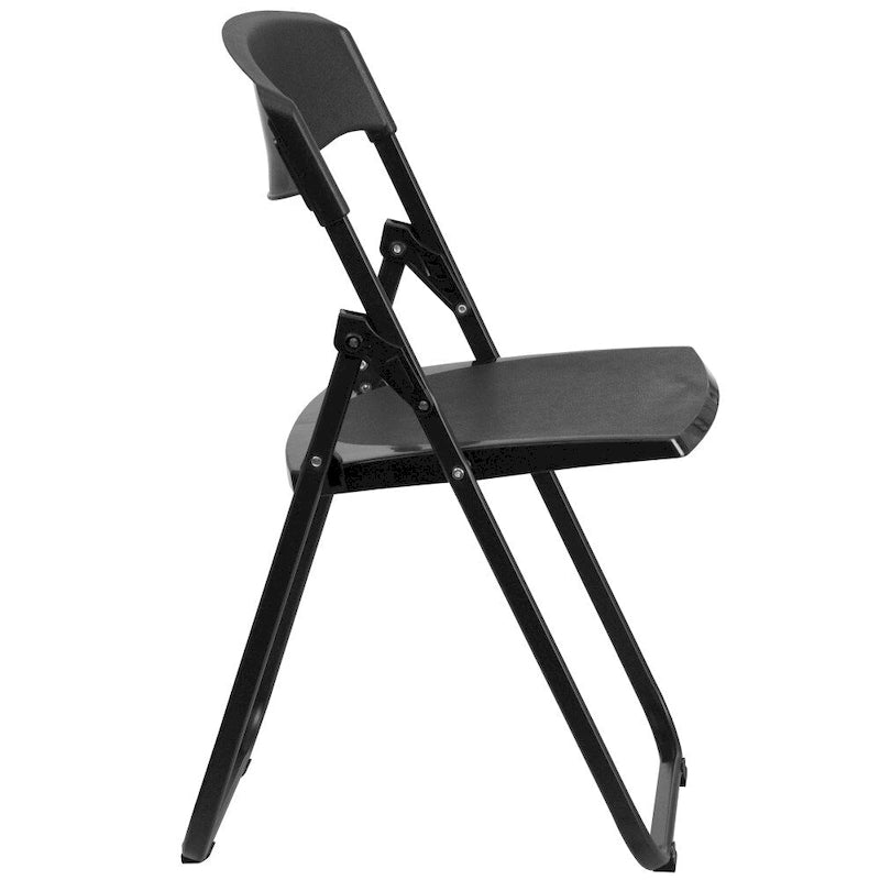 2 Pack 500 lb. Capacity Heavy Duty Plastic Folding Chair
