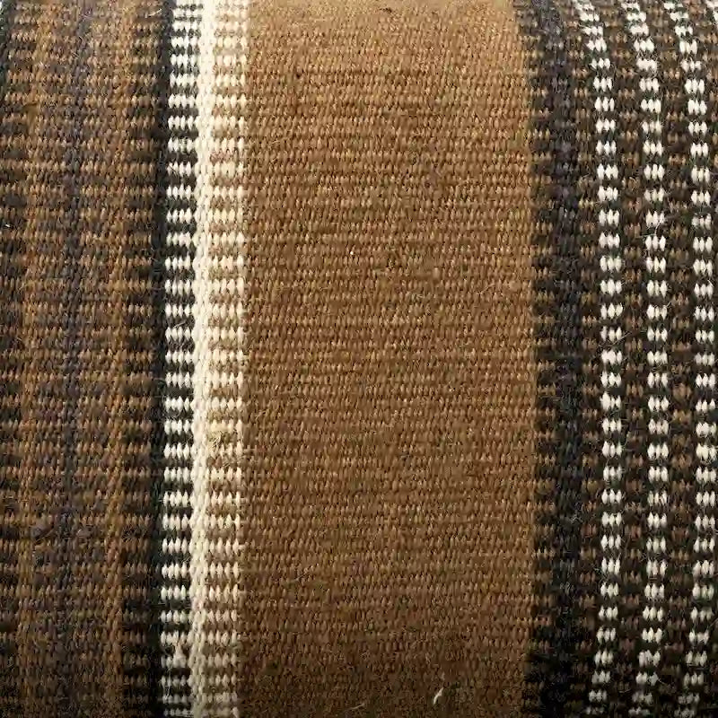 Greenfield I Brown & Beige Patterned Jute w/ Wood Frame Accent Bench - 59W x 14.3D x 19H