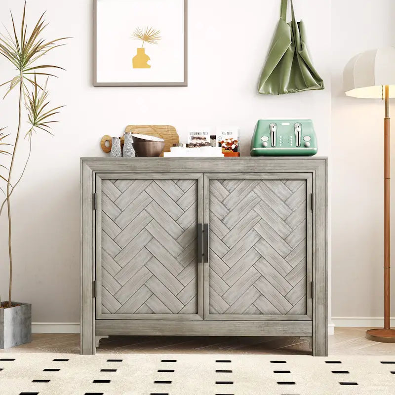 Console Table Sofa Table with 2 Shelves