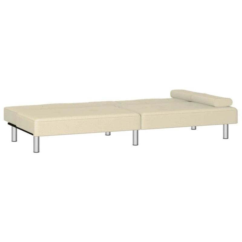 Sofa Bed Foldable Sleeper Sofa Couch Bed with Cup Holders Faux Leather - 78.7 x 35 x 27.6