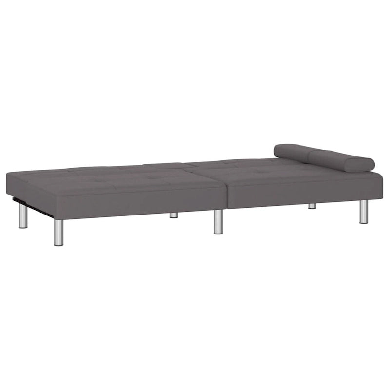 Sofa Bed Foldable Sleeper Sofa Couch Bed with Cup Holders Faux Leather - 78.7 x 35 x 27.6