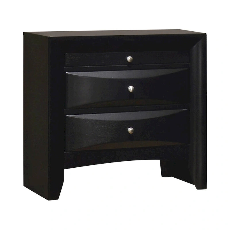 Black 5-Piece Queen Storage Bedroom Set with Bookcase Headboard