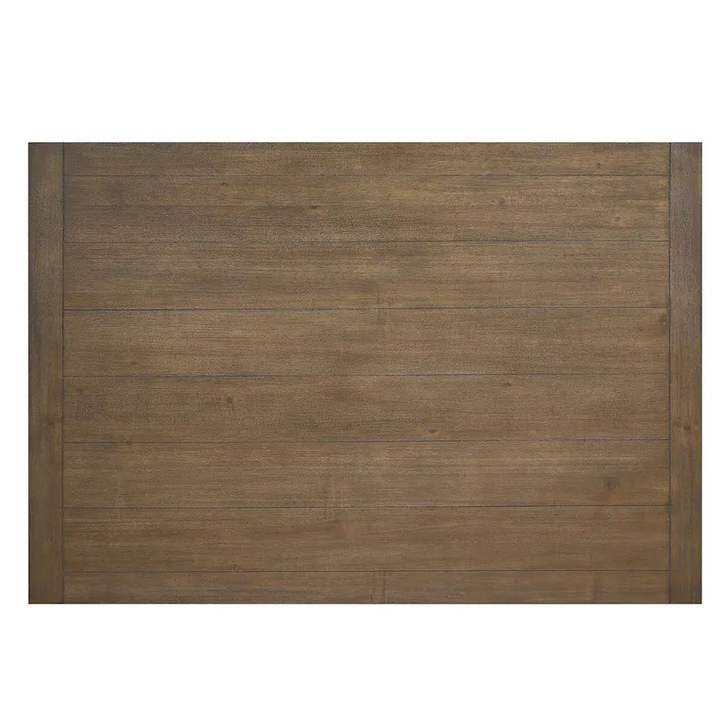 Two-tone Ebony & Driftwood Dining Table, Farmhouse Style, Seats 6